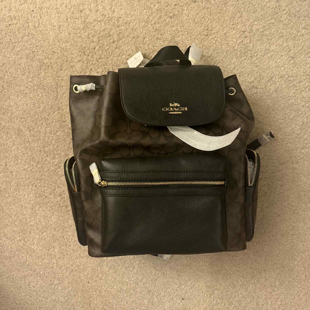 NWT Coach Baby Diaper Backpack, Signature Canvas $240